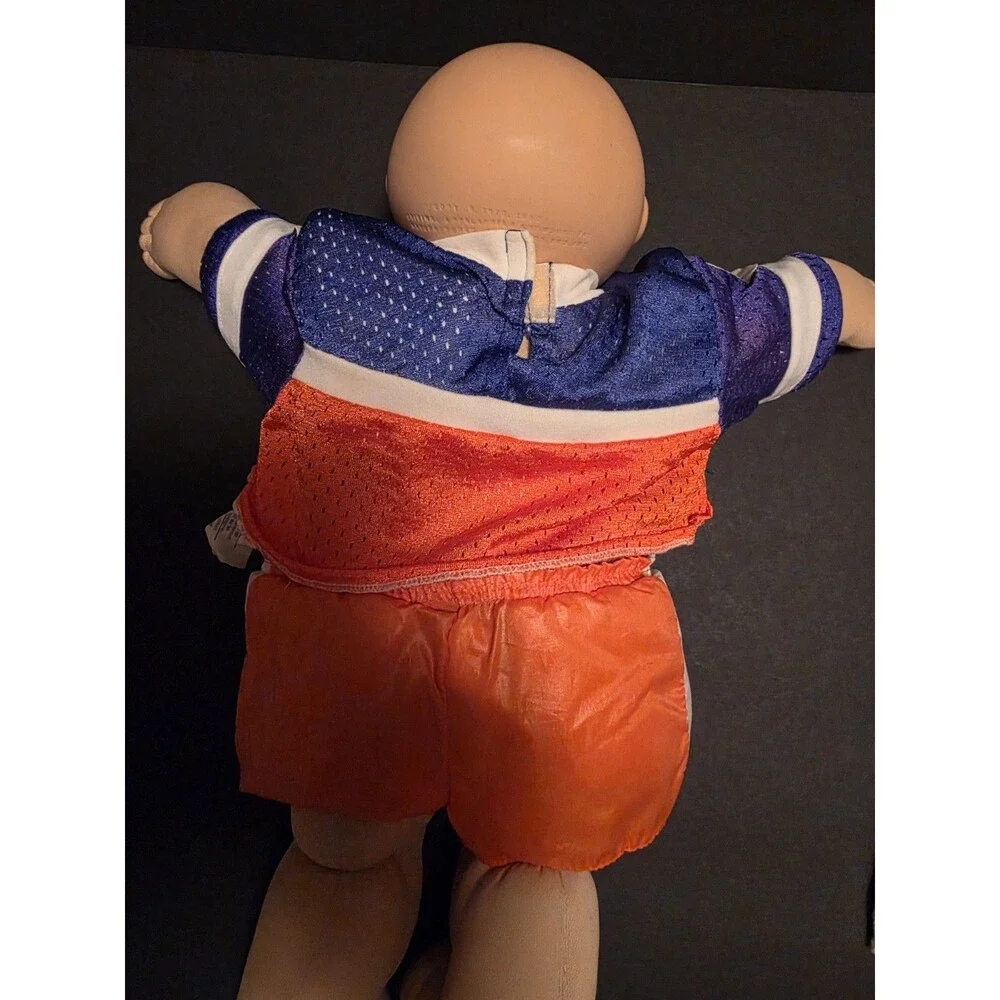 Vintage Cabbage Patch Kids Baby Doll Football Outfit Xavier Roberts Signed